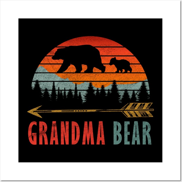 Bear Grandma Wall Art by Cooldruck